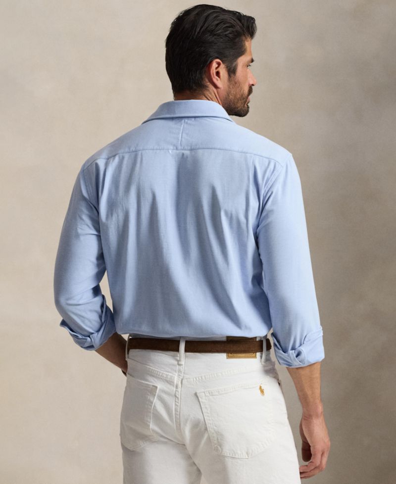 Men's Big & Tall Stretch Knit Classic-Fit Oxford Shirt
