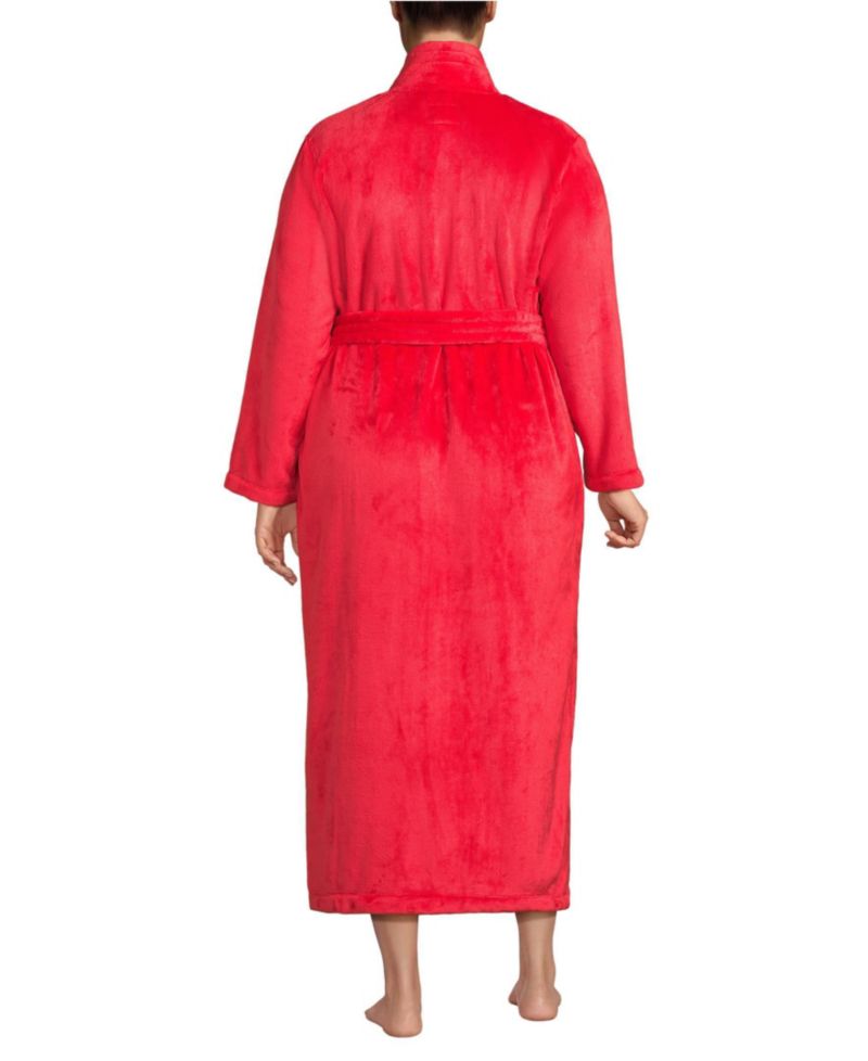 Plus Size Cozy Plush Long Wrap Robe