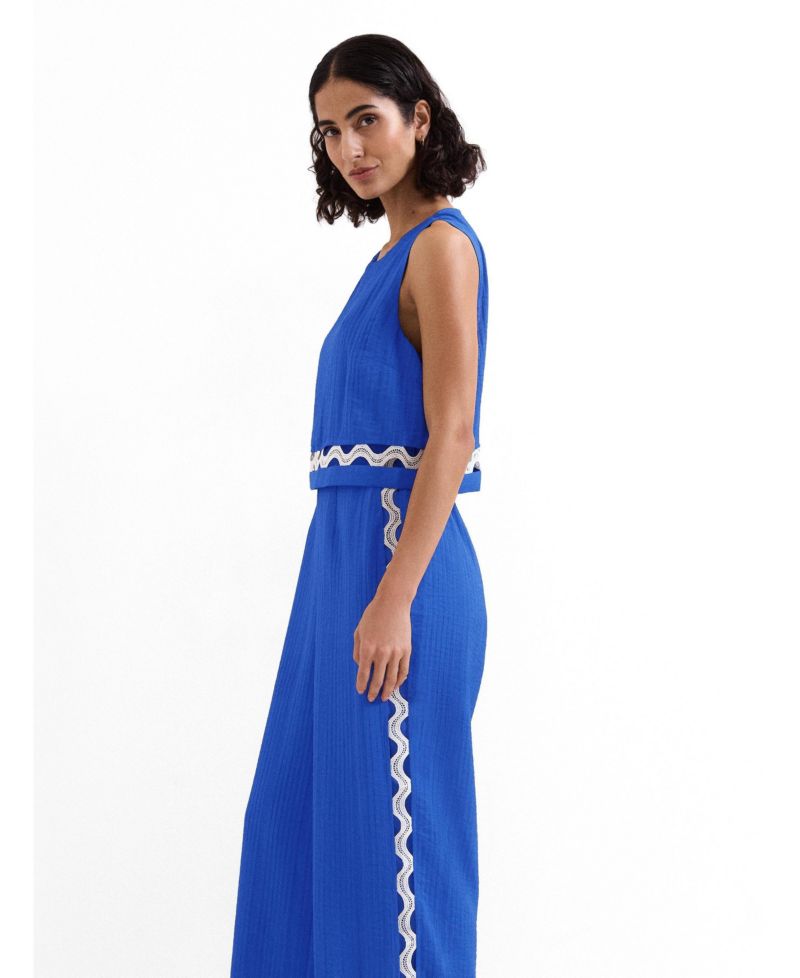 Women's Aubrey Sleeveless Wide Leg Jumpsuit