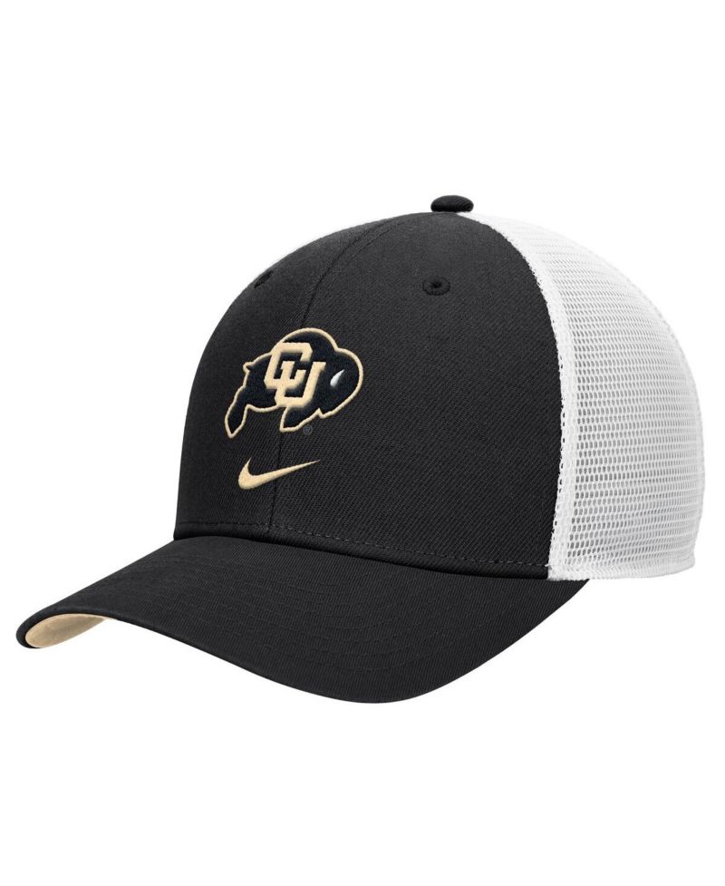 Men's Black Colorado Buffaloes Rise Trucker Dri-FIT Adjustable Hat