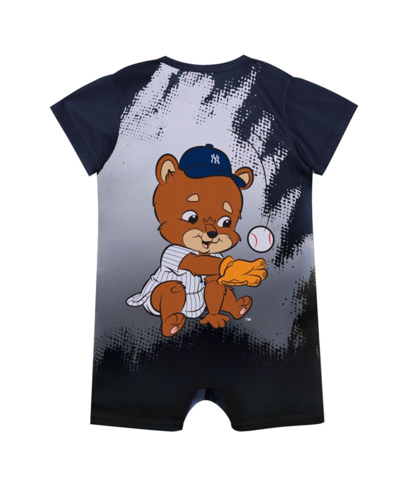 Baby Boys and Girls Navy New York Yankees Baby Mascot Bodysuit