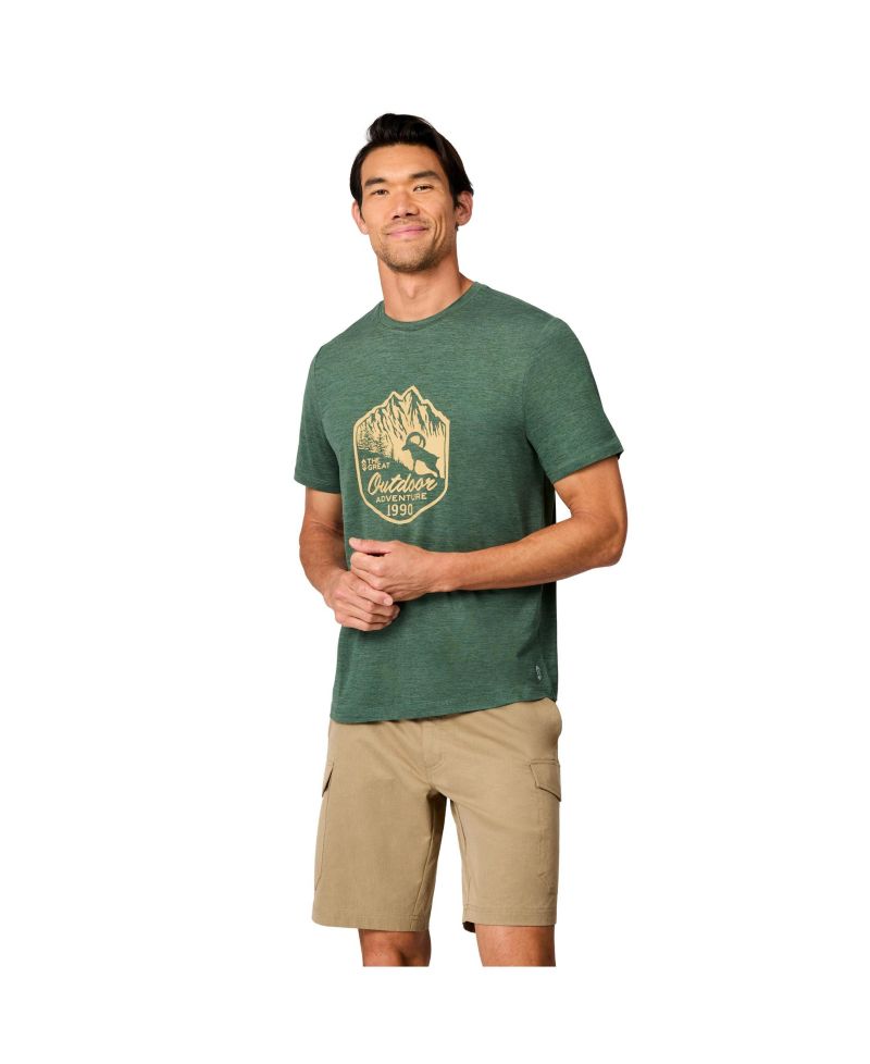 Men's Super Soft Microtech Short Sleeve Graphic Crew Tee
