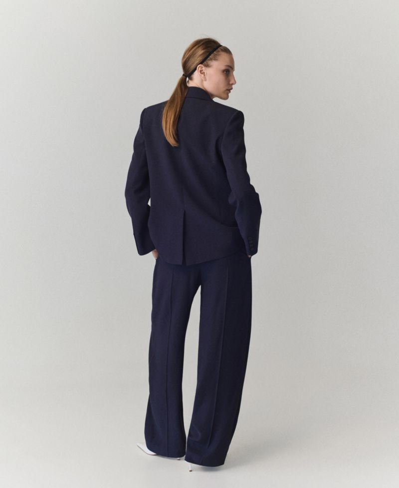 Women's Straight-Fit Pleated Pants