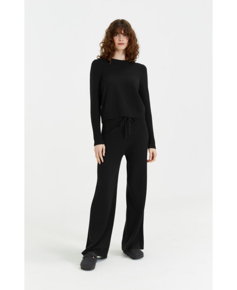 Women's Chinti and Parker Pure Cashmere Cropped Sweater