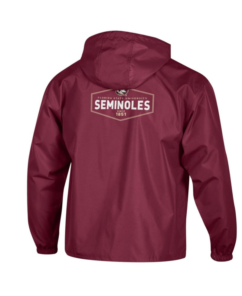 Men's Garnet Florida State Seminoles Delay Packable Half-Zip Hoodie