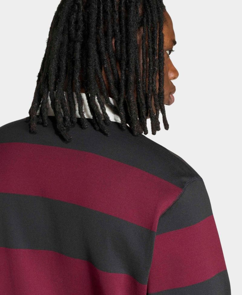 Men's Maroon/Black All Blacks Heritage Long Sleeve Polo Shirt