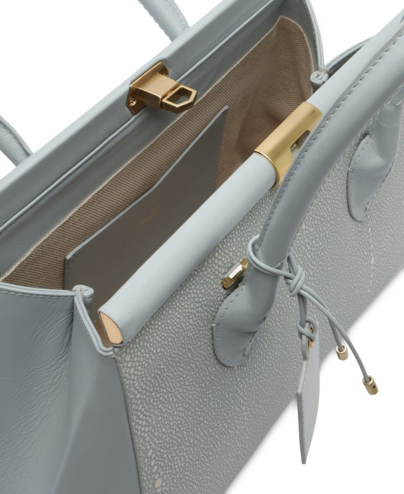 Morgan Medium Turn-Lock Tote Handbag