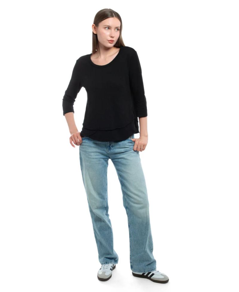 Women's Sleeve Mock Layer Tee
