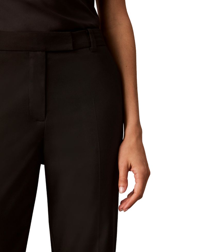 Petite Mid-Rise Straight-Leg Ankle Pants