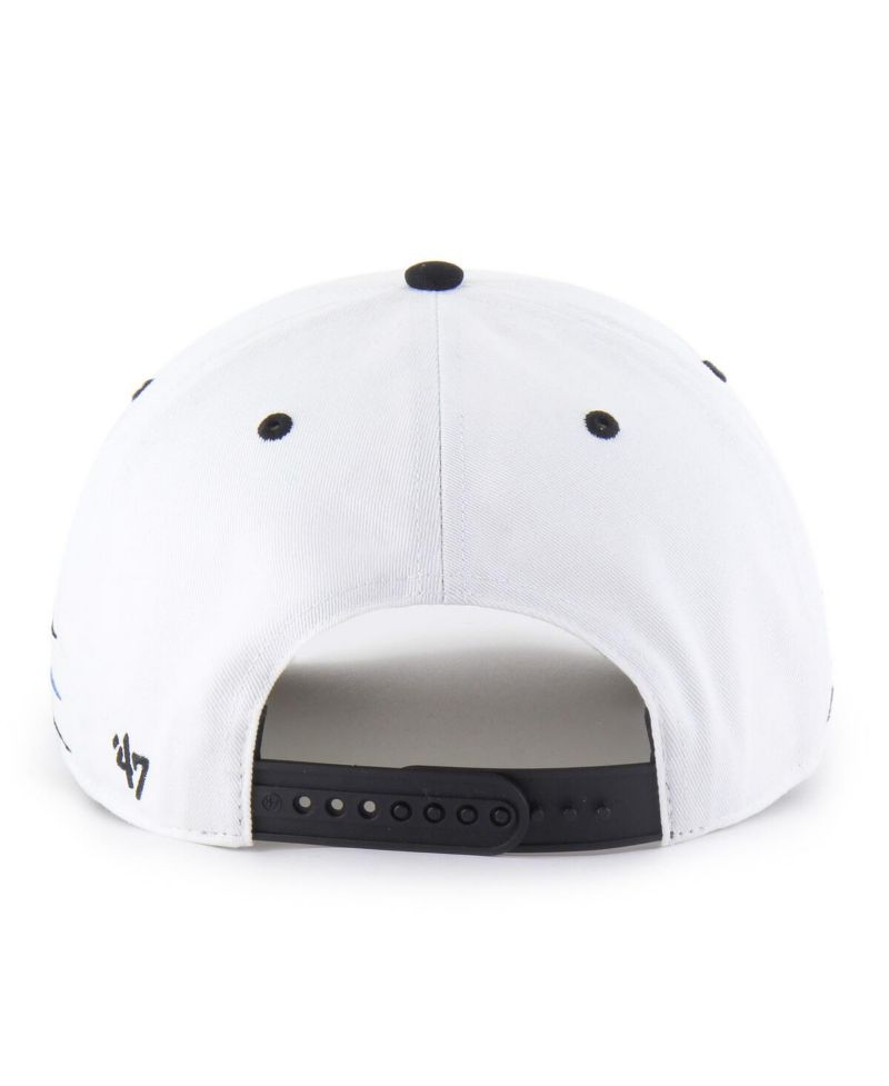 Men's White/Black NASCAR Diamond Cut Hitch Adjustable Hat