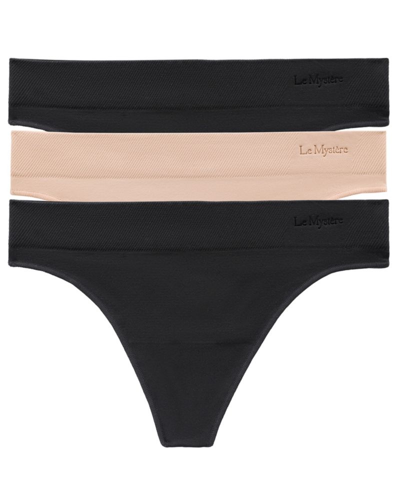 Women’s Seamless Comfort Low-Rise Thong, 3-Pack
