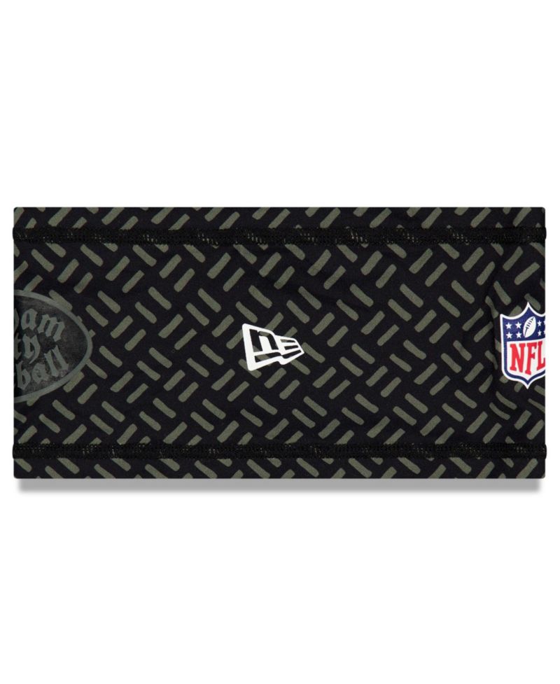 Men's Black New York Jets 2025 Rivalries Collection Sideline Headband