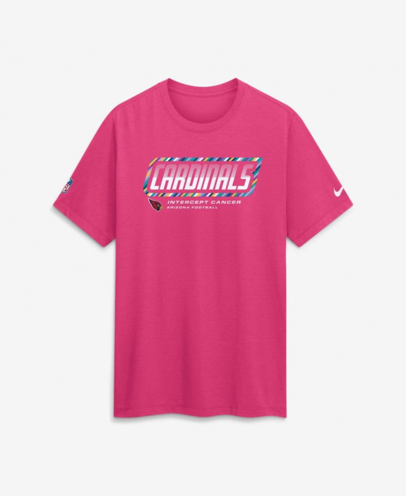 Men's Pink Arizona Cardinals 2026 NFL Cruical Catch Sideline Dri-Fit T-Shirt