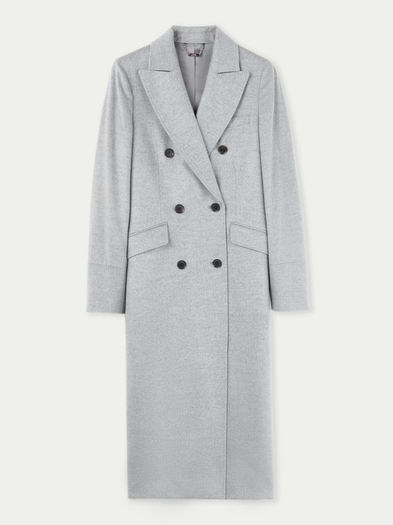 Women's Cashmere Peak Lapel Long Coat