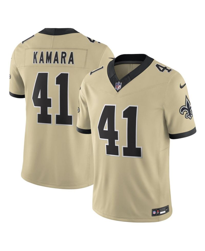 Men's Alvin Kamara Gold New Orleans Saints Gameday Golds Alternate Vapor F.U.S.E. Limited Jersey