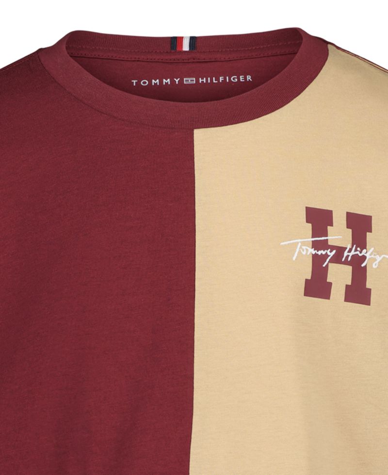Boys' 2T-7 Quad Pieced Color-Block Long-Sleeve T-Shirt