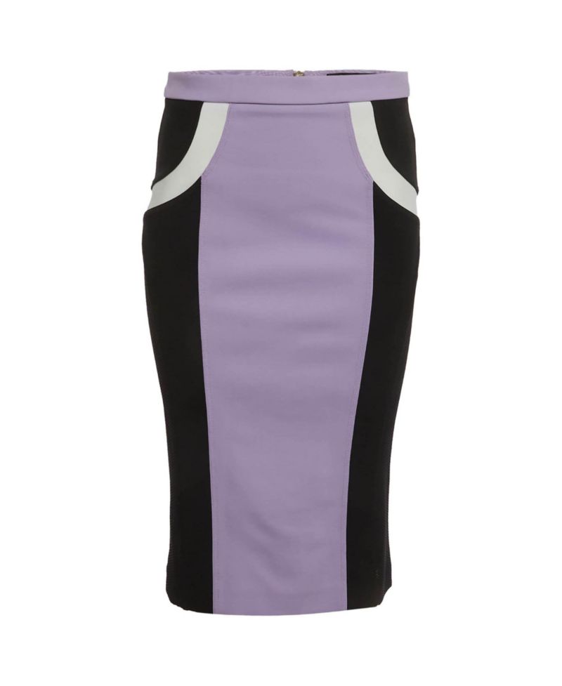 Women's Multicolour Jersey Pencil Skirt