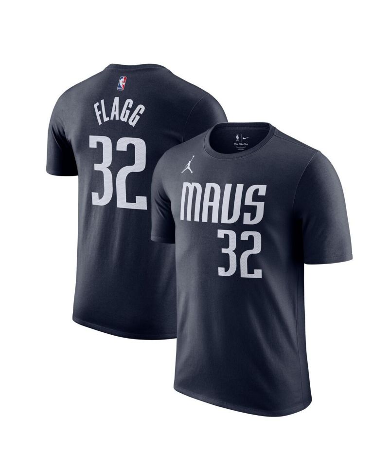 Men's Cooper Flagg Navy Dallas Mavericks 2025 NBA Draft First Round Pick Statement Edition Name & Number T-Shirt