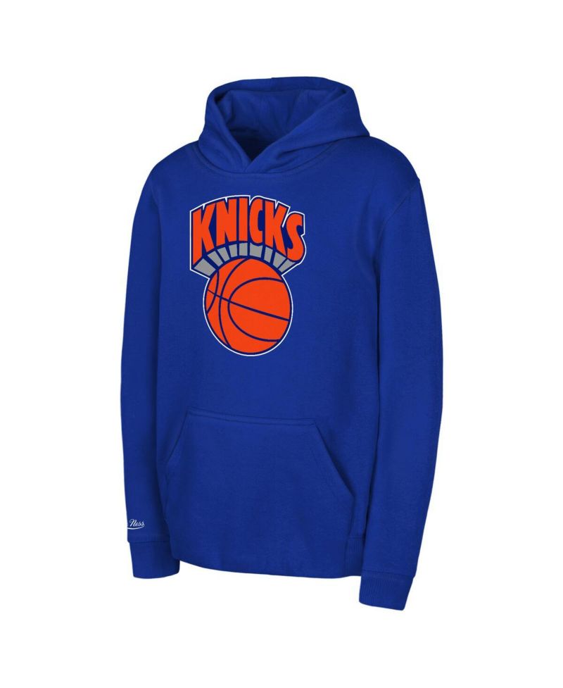 Preschool Blue New York Knicks Retro Logo Pullover Hoodie