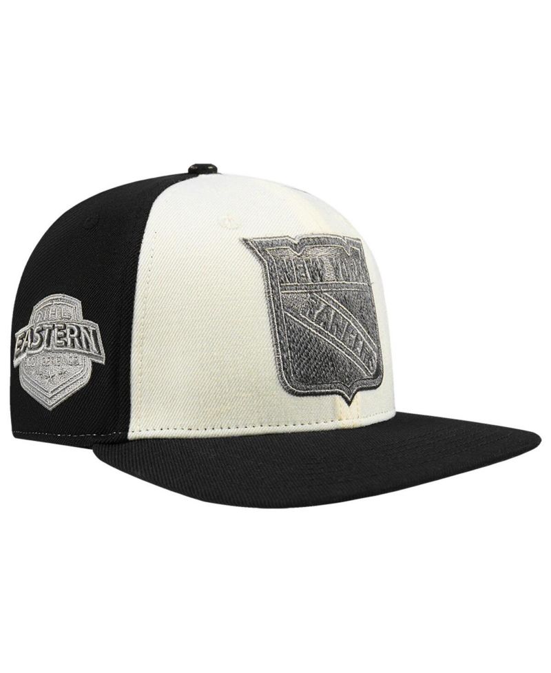 Men's Cream New York Rangers French Terry Snapback Hat