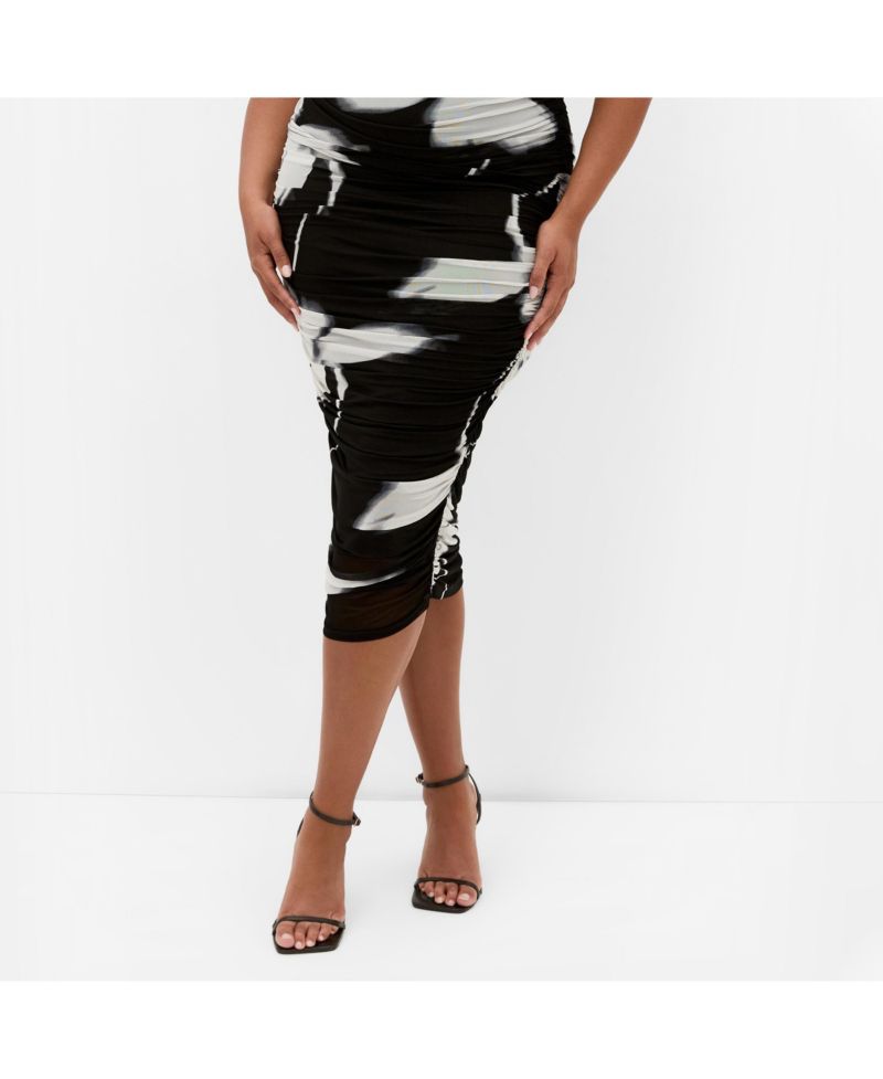 Women's Dana Blur Print Mesh Skirt
