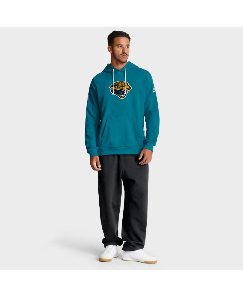 Men's Teal Jacksonville Jaguars Sideline Standard Issue Alt 2 Dri-FIT Hoodie
