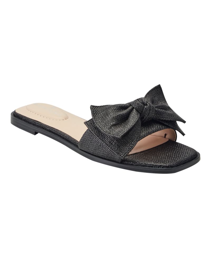 Women's Violeta Bow Flat Slide Sandals