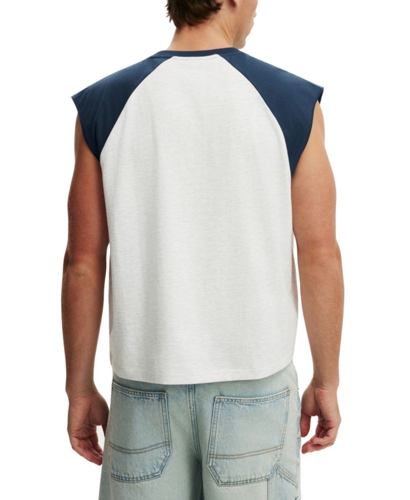 Men's Cropped Fit Muscle Sleeveless Tank