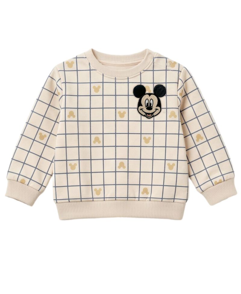 Baby Boys' Mickey Jogger Long-Sleeve Crewneck Sweatshirt and Jogger Pants, 2-Piece Set