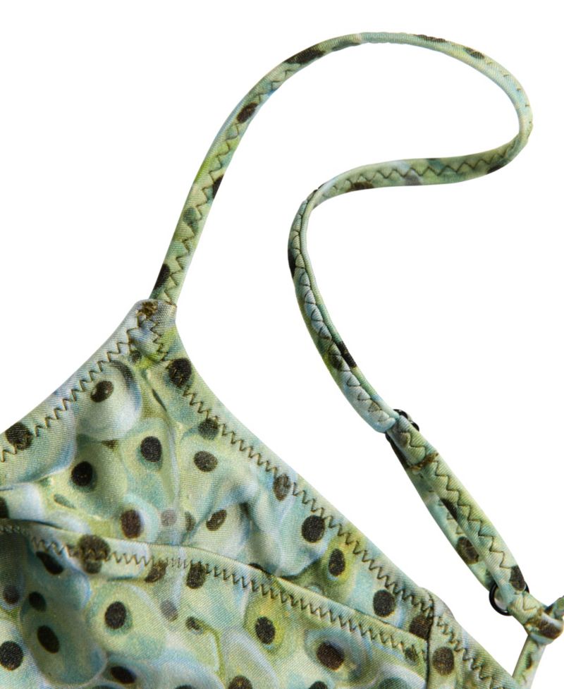 Women's Printed Triangle Bikini Top