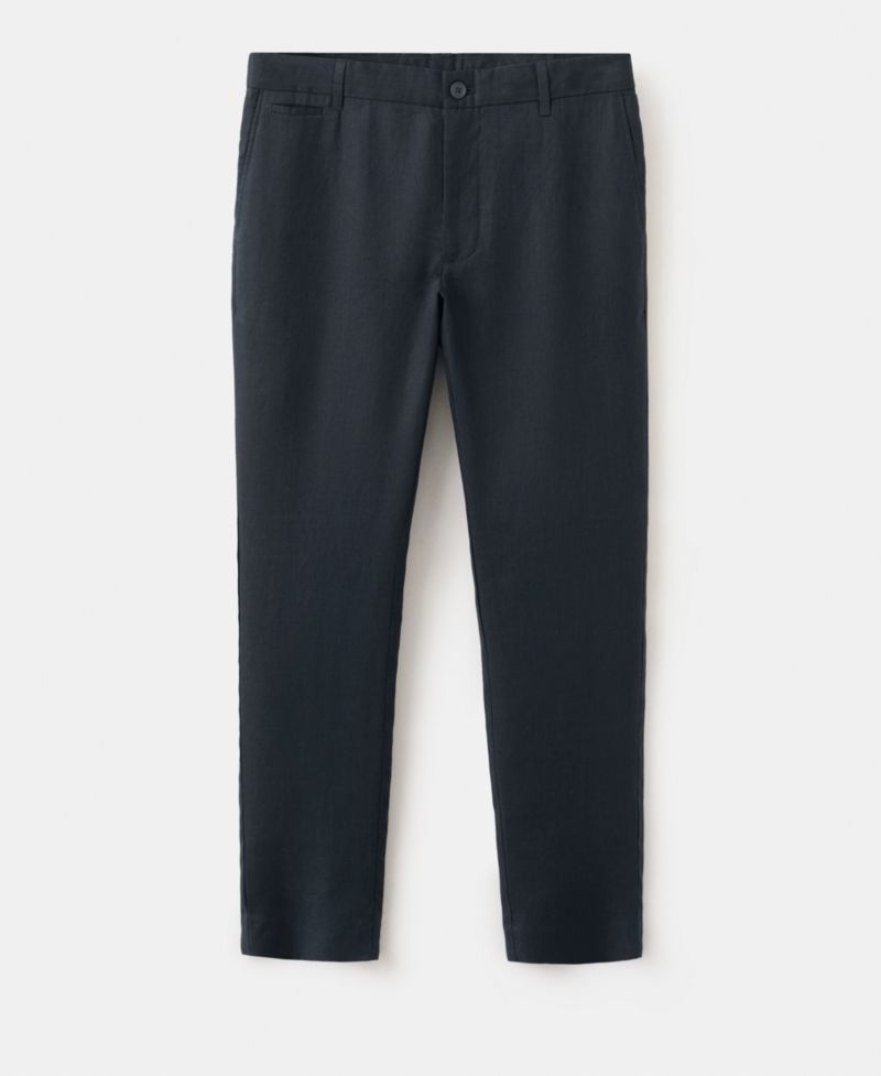 Men's Slim-Fit Linen Pants