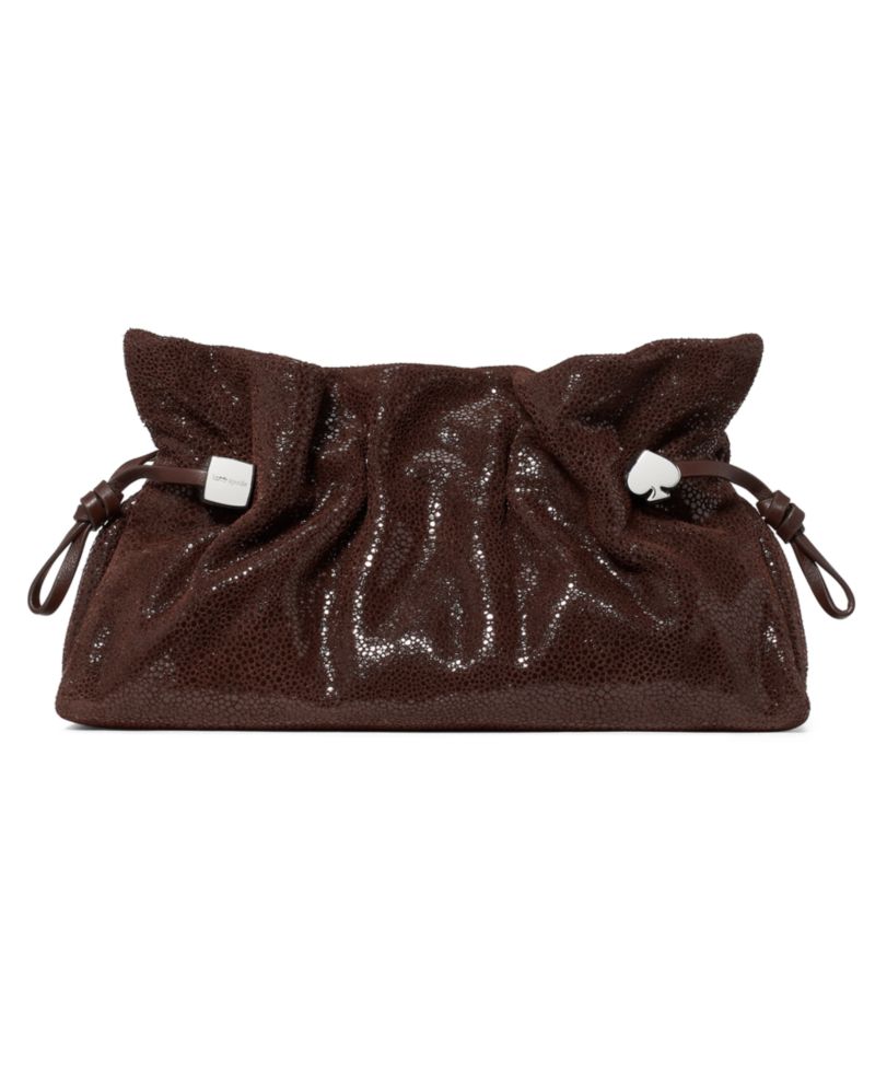 Rio Dot Suede Small Clutch Handbag