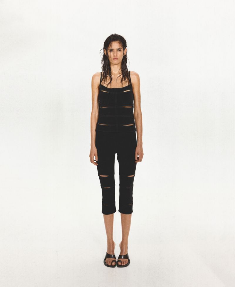 Women's Scoop Neck Cutout Tank Top