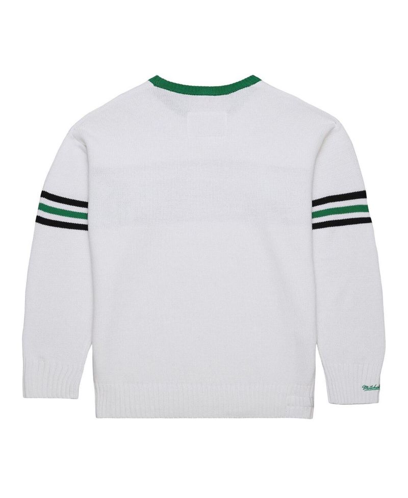 Men's White New York Jets Throwback 1984 Pullover Sweater