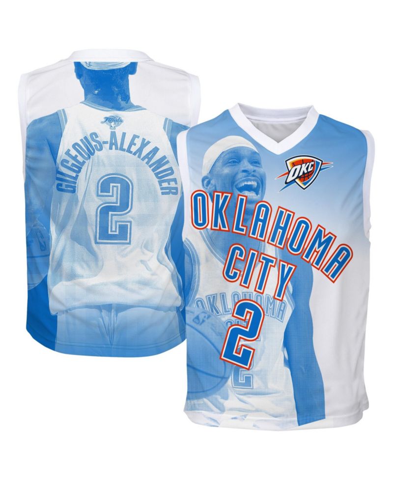 Big Boys and Girls Shai Gilgeous-Alexander Blue Oklahoma City Thunder Hometown Fashion Jersey