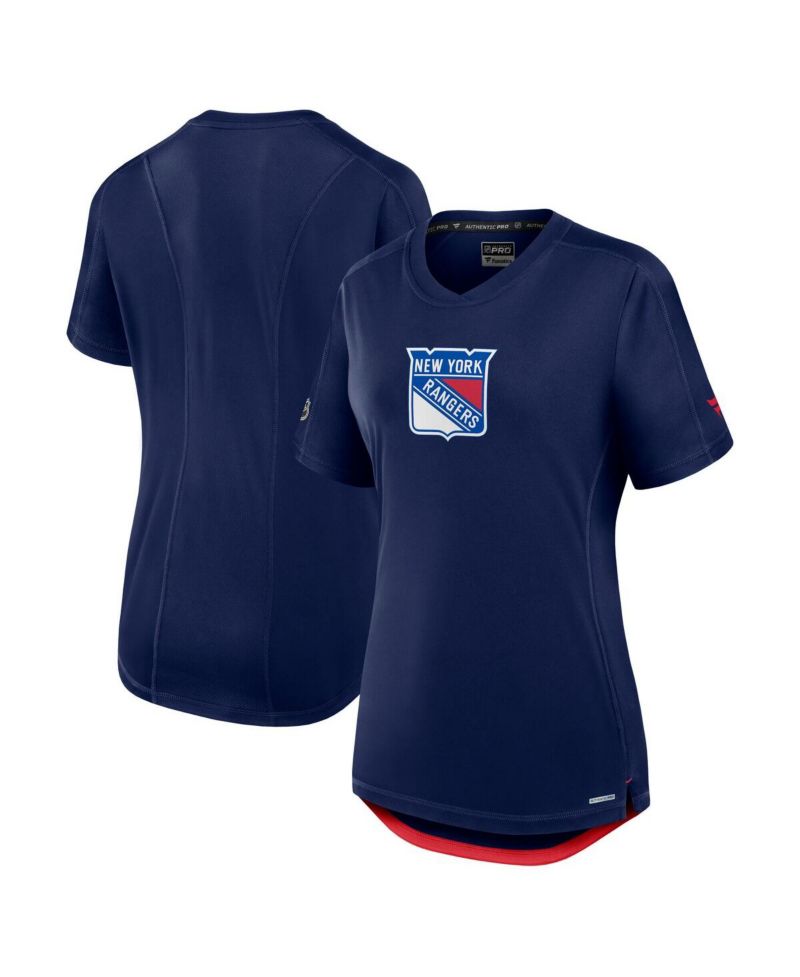 Women's Navy New York Rangers Authentic Pro Rink Tech T-Shirt