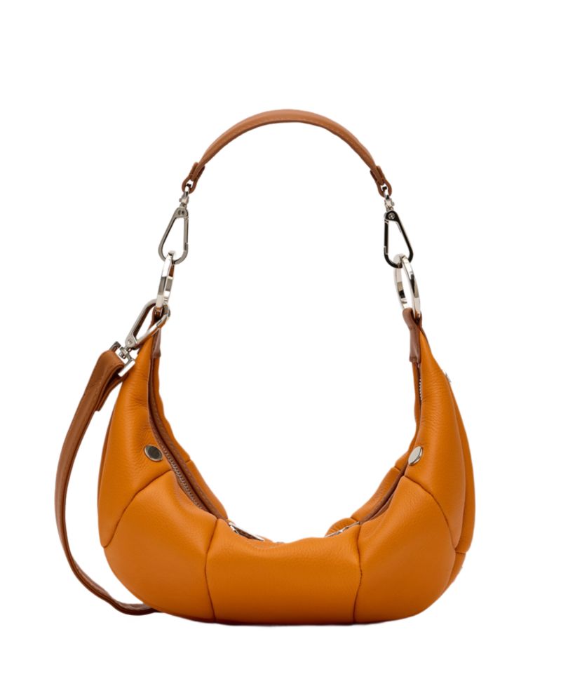 Erica Small Leather Crescent Shoulder Handbag