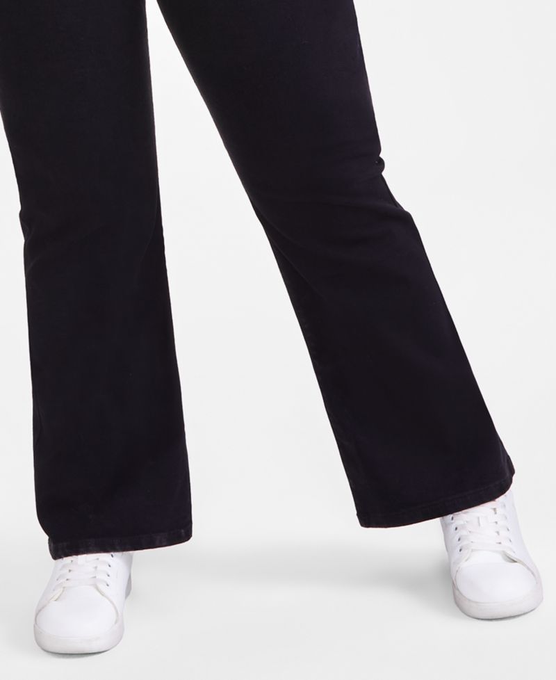 Petite Mid-Rise Curvy Bootcut Jeans, Petite & Petite Short
