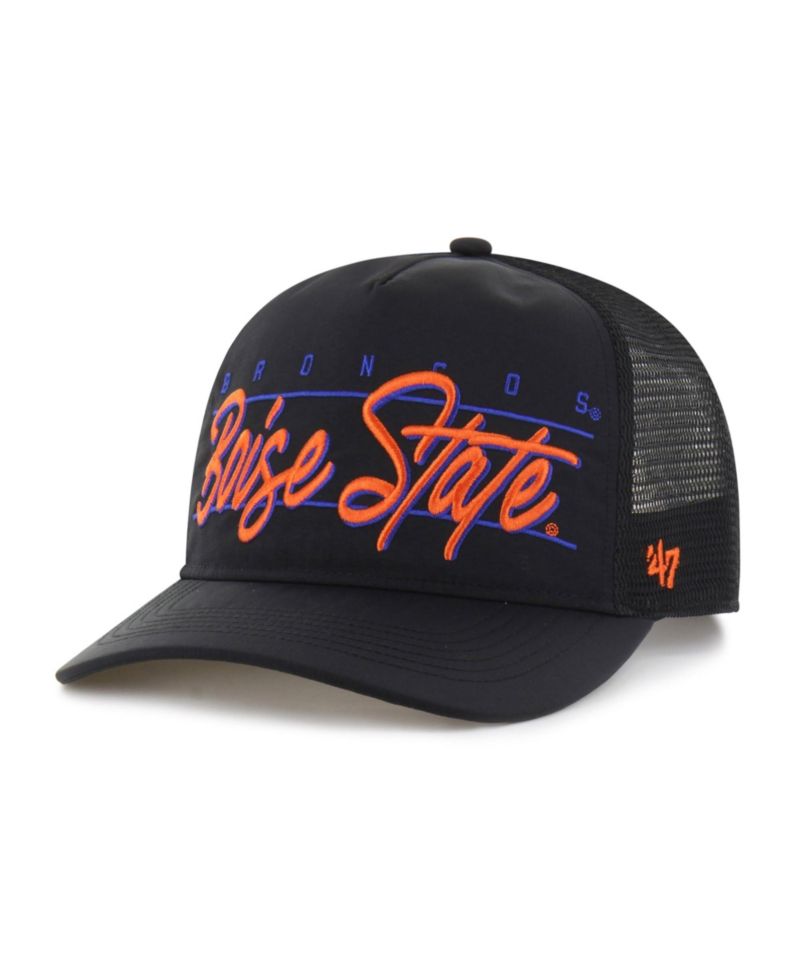 Men's and Women's '47 Black Boise State Broncos brrr&deg; Condor Mesh Hitch Adjustable Hat