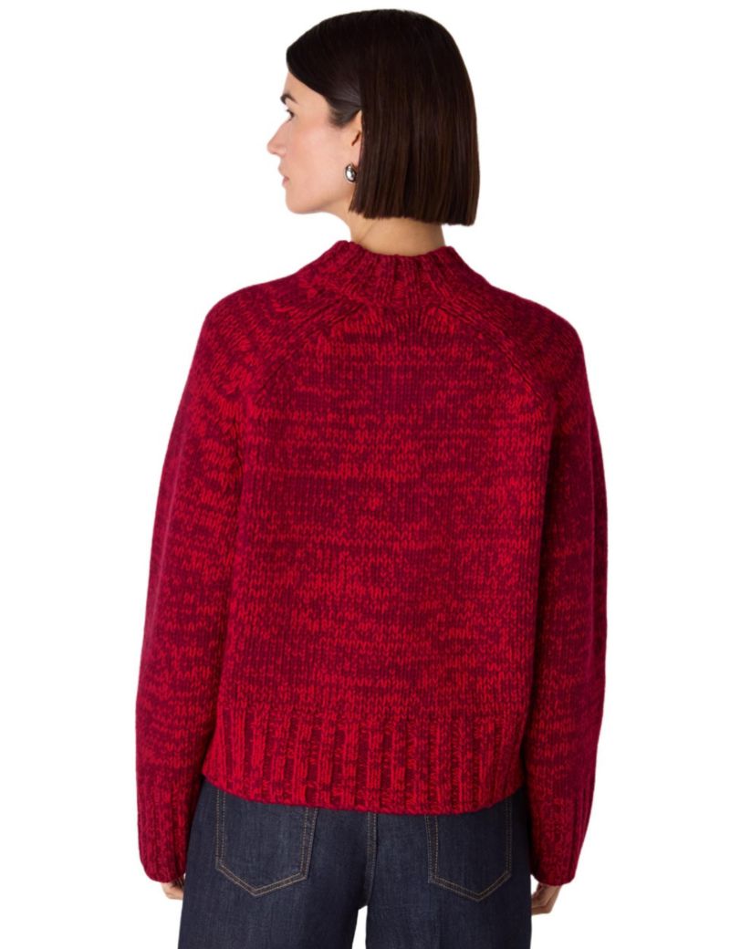 Women's Chunky Wool Fleck Knit Sweater