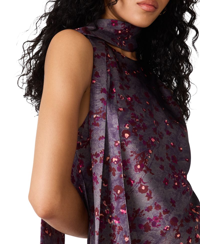Women's Halter Floral-Print Dress