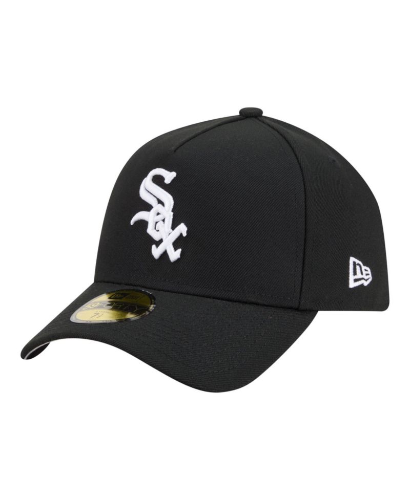 Men's Black Chicago White Sox A-Frame 59FORTY Fitted Hat