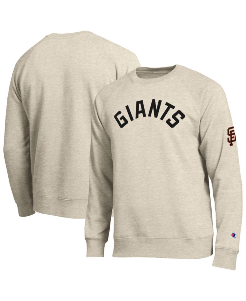 Men's Oatmeal San Francisco Giants All-Star Soft Felt Raglan Sweatshirt