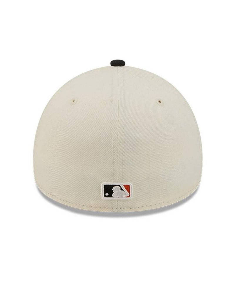 Men's Cream San Francisco Giants Chrome A-Frame 59FORTY Fitted Hat