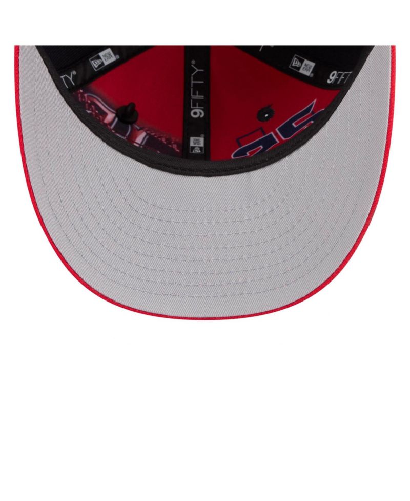 Men's Navy/Red Houston Texans 2026 NFL Draft On Stage Pre-Curved 9FIFTY Snapback Hat