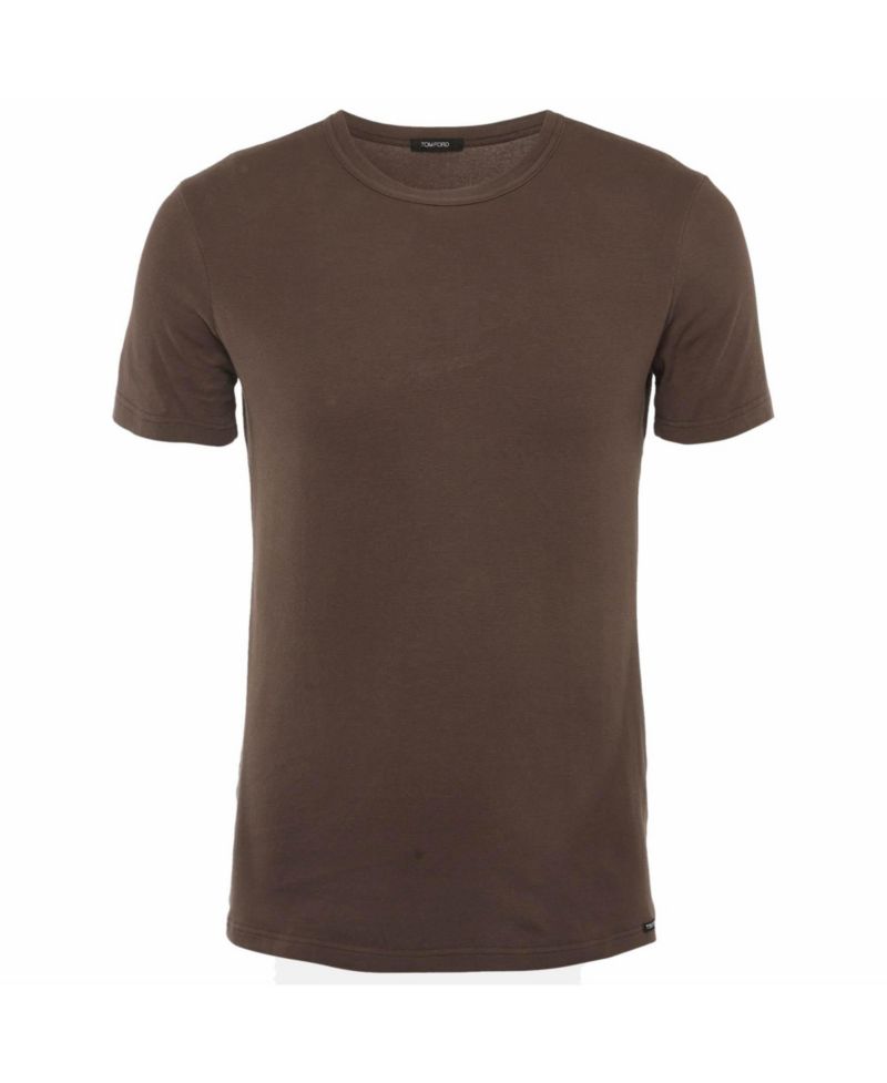 Women's Solid Cotton Knit Crewneck T-Shirt