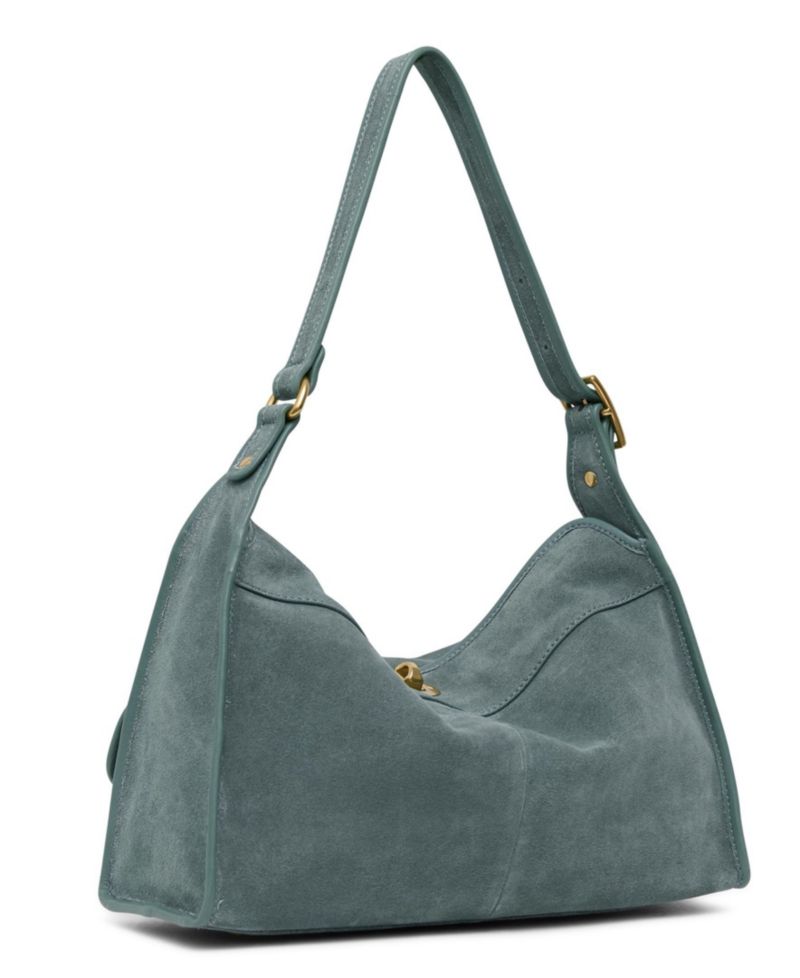 Grayson Cargo Turn-Lock Genuine Leather Shoulder Bag