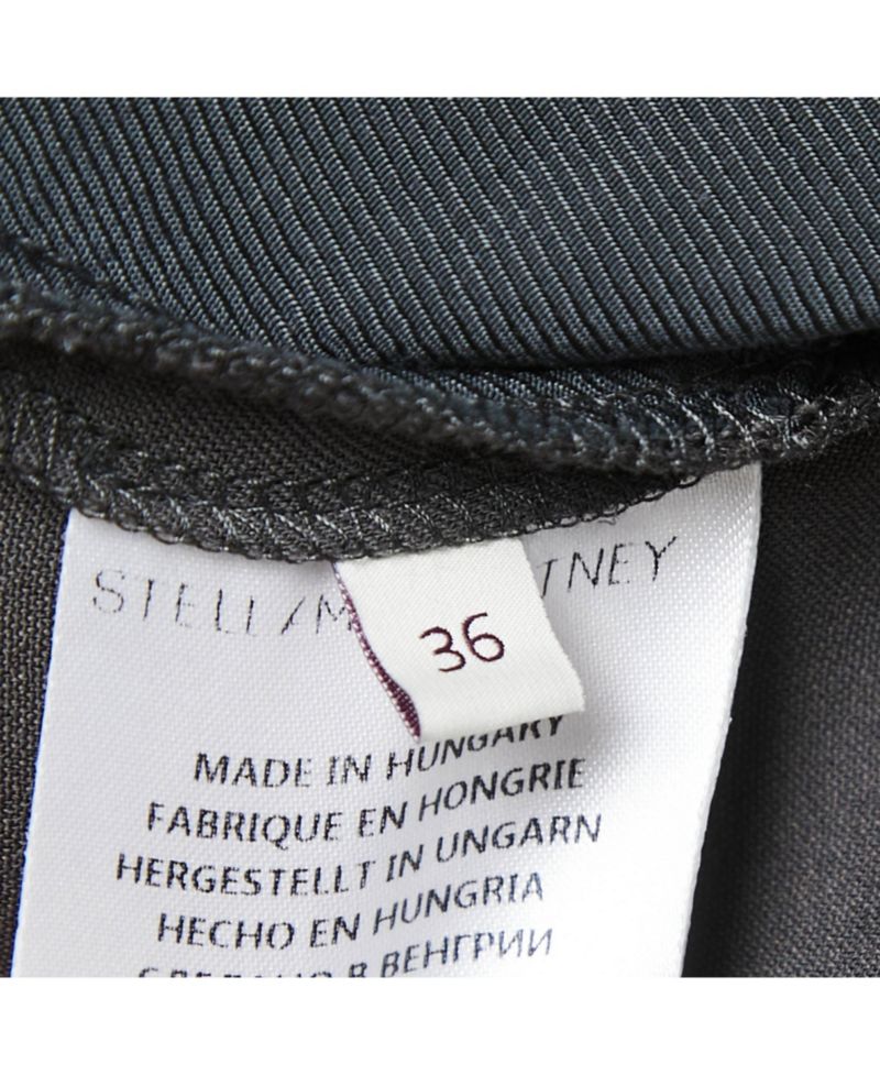 Women's Grey Crepe Tapered Leg Pants