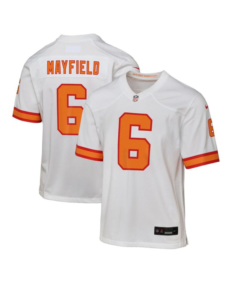 Big Boys and Girls Baker Mayfield White '76 Tampa Bay Buccaneers Game Jersey