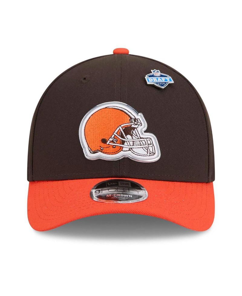 Men's Brown/Orange Cleveland Browns 2026 NFL Draft 9FORTY M-Crown Adjustable Hat